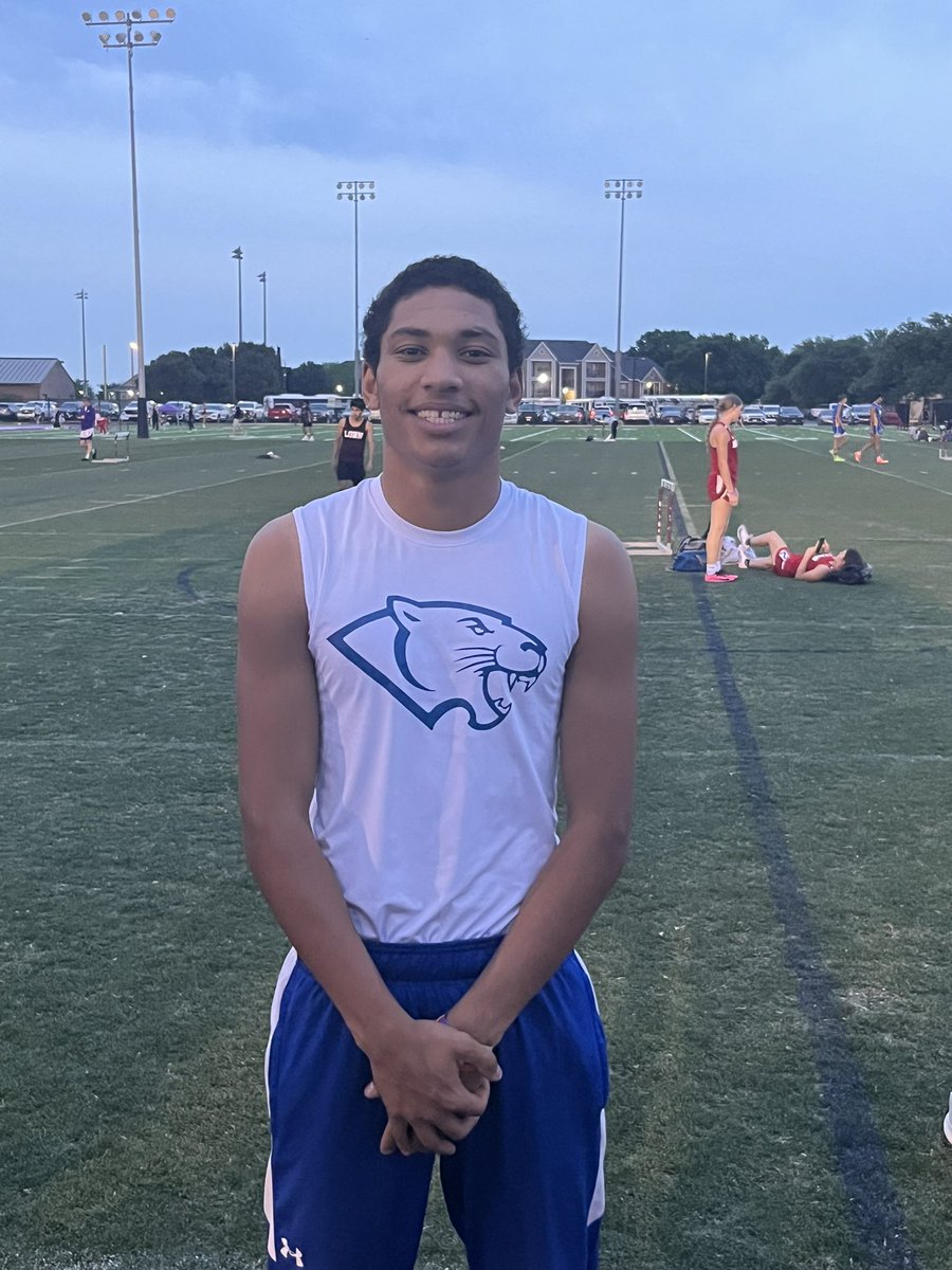 Brodrick Siwecki qualifies for the finals in the 100m! Going into tomorrow as the 5th seed! #PantherSPEED <a href="/ClayRosenbaum/">Clay Rosenbaum</a> <a href="/jake_raley/">Jake Raley</a>