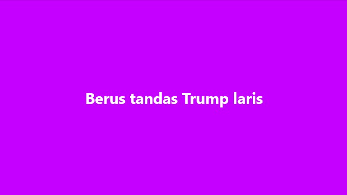 SinarOnline's tweet image. Berus tandas Trump laris

#SinarHarian #berustandas #DonaldTrump