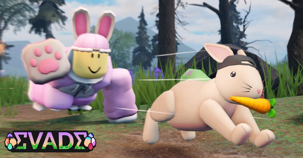 HDC_Roblox's tweet image. 🐇  Evade Easter Event 🥕
Traverse across maps to collect eggs, obtaining extra rewards and even boosts! Purchase 16+ limited-time items on the Daily Shop! Happy hunting! #ROBLOX #RobloxDev #robloxevade #evade roblox.com/games/98724723…