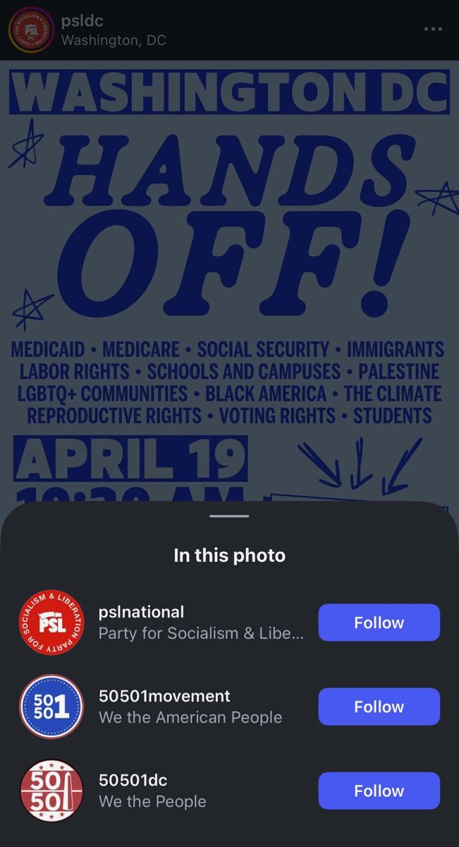 LauraLoomer's tweet image. Anti-Trump “protesters” will return to Washington, D.C., tomorrow. First, at 10:30 AM, the organizations 50501 and Party for Socialism and Liberation will host a “Hands Off” rally outside the White House at Lafayette Square.
At noon, “Our Revolution”, which is closely associated…