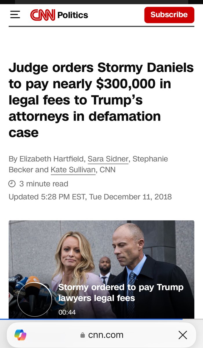 GodsReset2025's tweet photo. @GetSomeBrainsJT @matt_vanswol @acnewsitics The porn 'star' (aka: the prositute) lied and was ordered to pay Trump not once, but twice. #NextLie https://t.co/q4mfQBjFAR