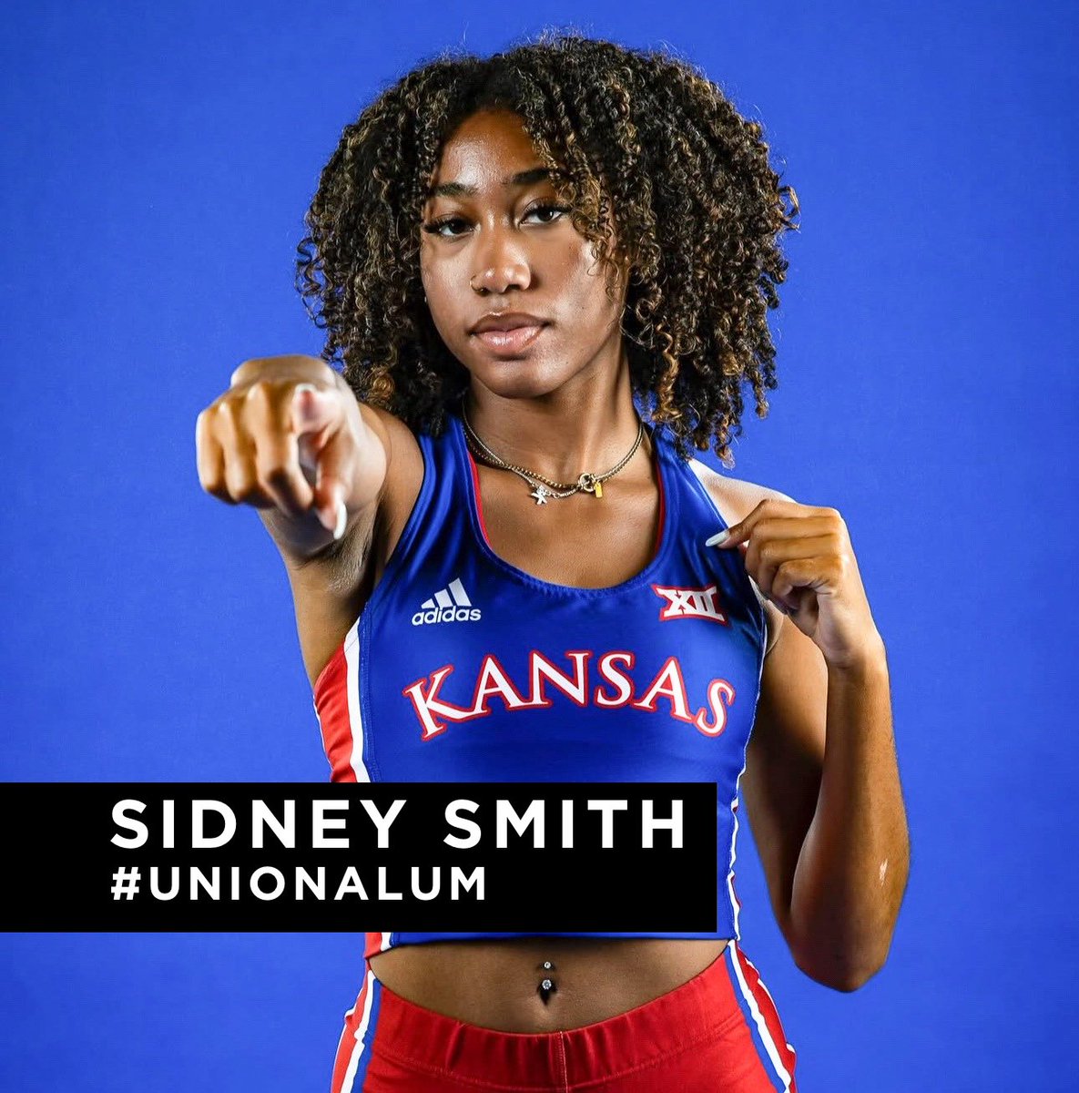 SIDNEY SMITH: UNION LIFER. COLLEGE CHAMPION. 💨🏆

#UnionAlum Sidney Smith, now representing KU Track, is on a roll—1st pl finisher in her last 2 collegiate meets, &amp; now 1st after Rd1 of the 400m hurdles at Kansas Relays! Finals bound &amp; Union proud! We’re cheering for you!