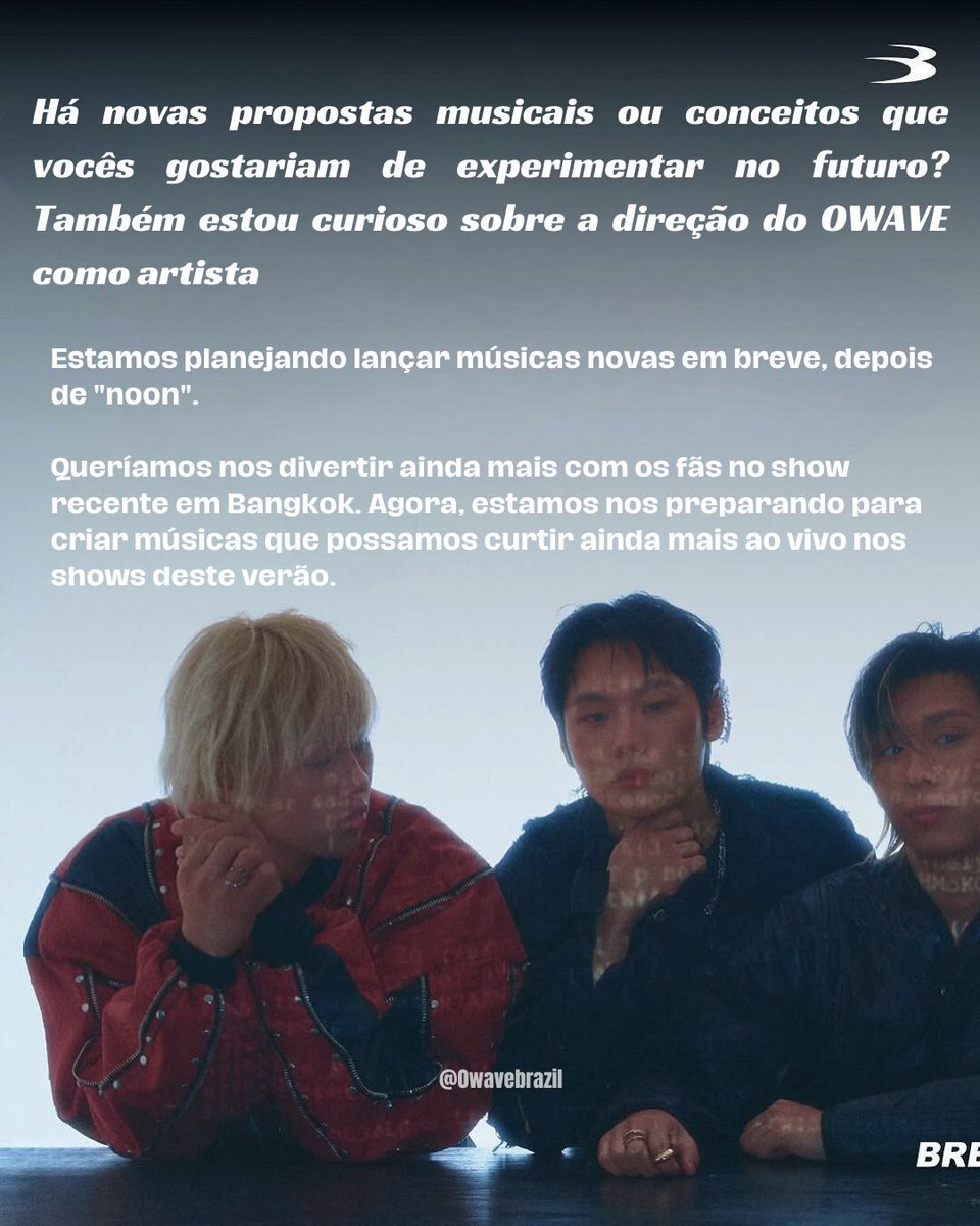 0waveBrazil's tweet image. 📲|| BREAK INTERVIEW com 0wave🌊💙

#0WAVE #영웨이브 #VIIN #MODS #WOOSEOJUN #YUKON #AIBOY #breakmagazine