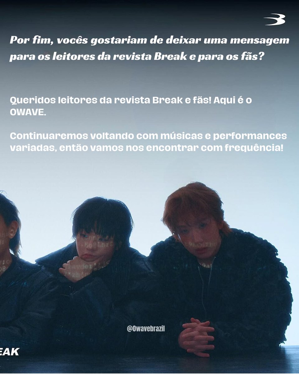 0waveBrazil's tweet image. 📲|| BREAK INTERVIEW com 0wave🌊💙

#0WAVE #영웨이브 #VIIN #MODS #WOOSEOJUN #YUKON #AIBOY #breakmagazine