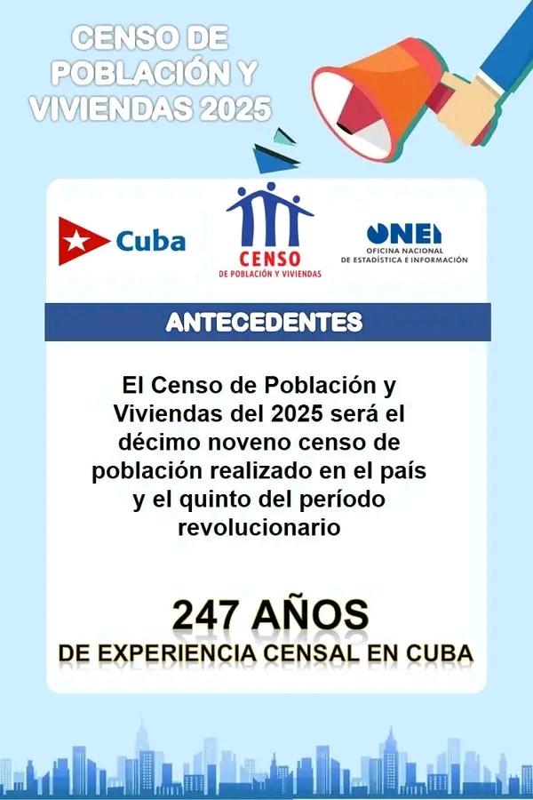 Fidelfi3's tweet photo. 247 años de experiencia censal en Cuba👫👬👭👨‍👨‍👧‍👧
#RegistroPrevio 
#CPV2025 👥🏠
 @CubaONEI 
#LatirAvileño
#capitalLate 
@ONEImpioCiego
@AvilaOnei https://t.co/VdYFnY5T07