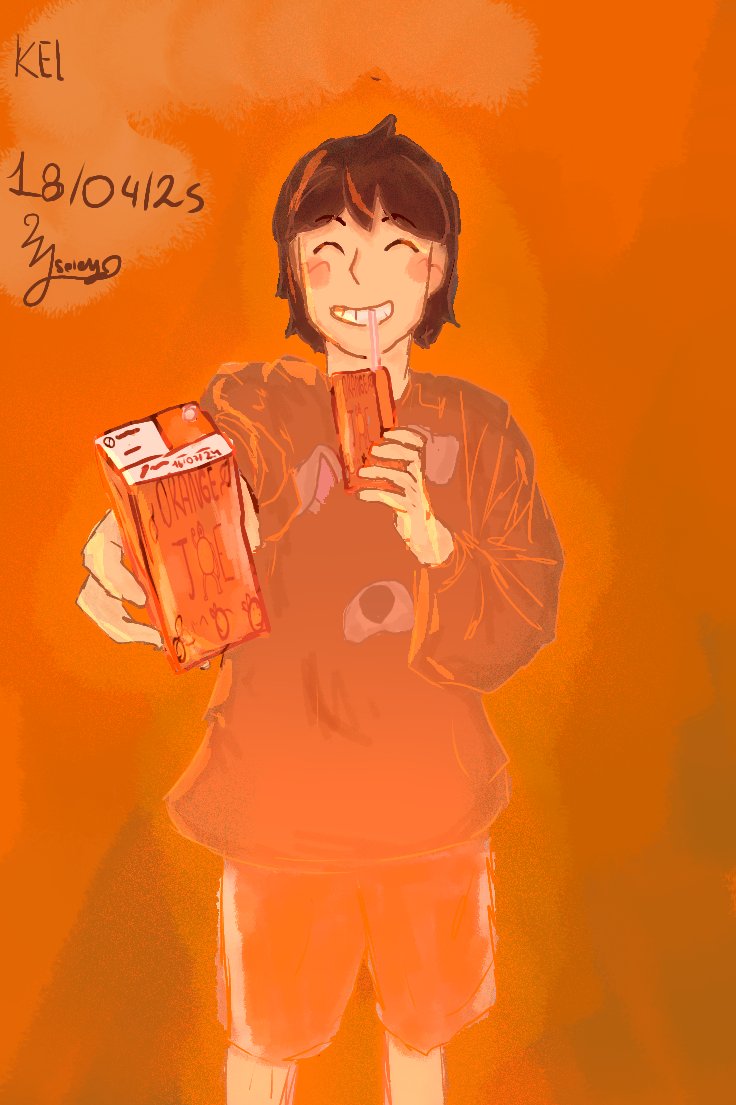 andr0menova's tweet image. HELLOOOO I DRAW KEL  WITH A LOT OF ORANGE COLOR
WHAT DO YOU THINK

Drinking so much Orange Joe is slowly making him orange... HAJDJWKEJKWWLJE

BTW I'M SORRY FOR MY INACTIVITY at some point in my life I will be more active I promise kisses and hugs

#OMORIFANART #KelOmori