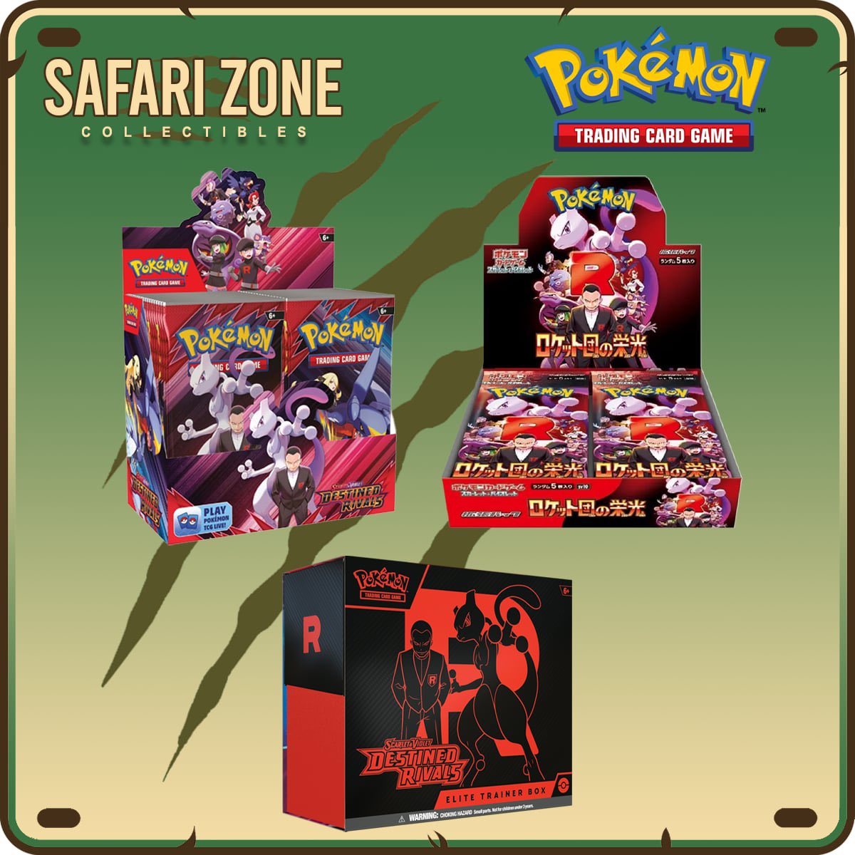 Safari Zone (@safarizonehq) on Twitter photo Pokemon TCG Giveaway 🎉
1 Winner Gets This Team Rocket Bundle🔥
How To Enter:
1. Like this post ❤️
2. Retweet This Post ♻️
3. Follow <a href="/SafariZoneHQ/">Safari Zone</a> 🫂
We will draw the winner on May 9th, good luck to everyone! Pokemon TCG Giveaway 🎉
1 Winner Gets This Team Rocket Bundle🔥
How To Enter:
1. Like this post ❤️
2. Retweet This Post ♻️
3. Follow <a href="/SafariZoneHQ/">Safari Zone</a> 🫂
We will draw the winner on May 9th, good luck to everyone!
