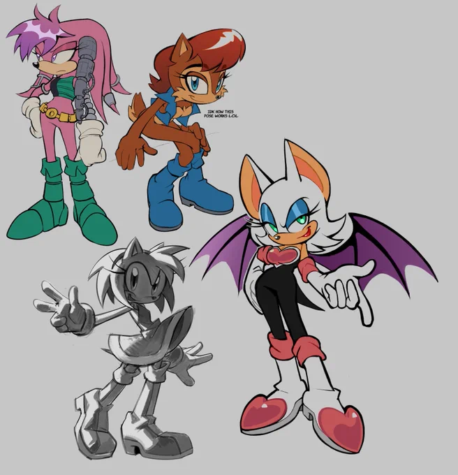 absolutely abysmal layout but its either that or i never end up posting these LOLOLOL... fave sonic ladies 