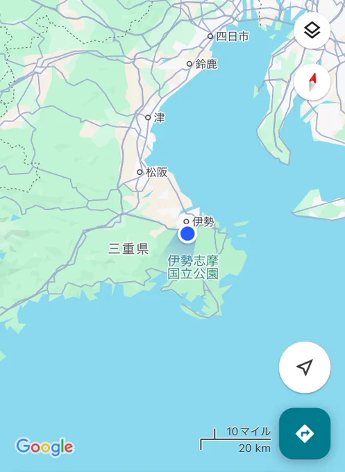 三重県に、来ている 