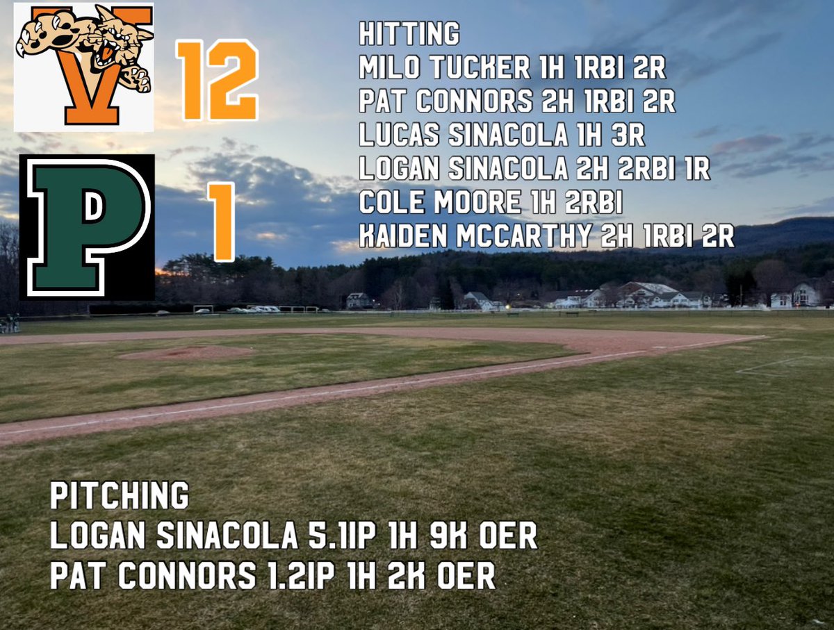 Vermont Academy Baseball tweet media
