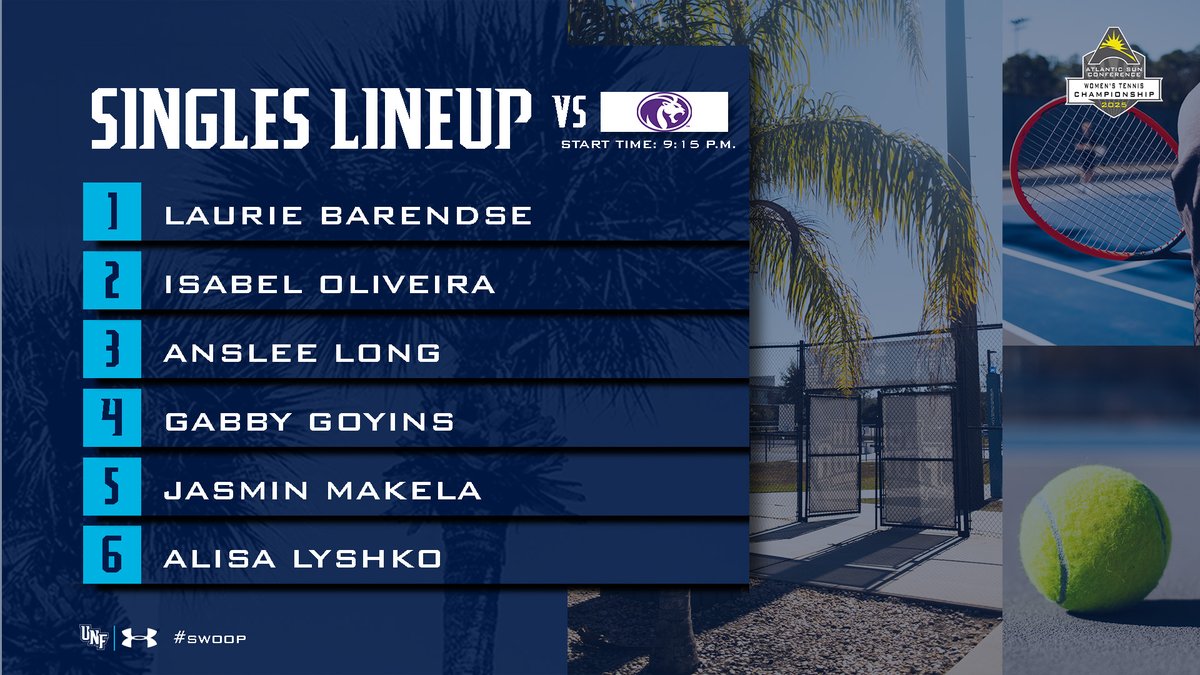 Ready to bounce back in singles action!

📊 bit.ly/UNFwten