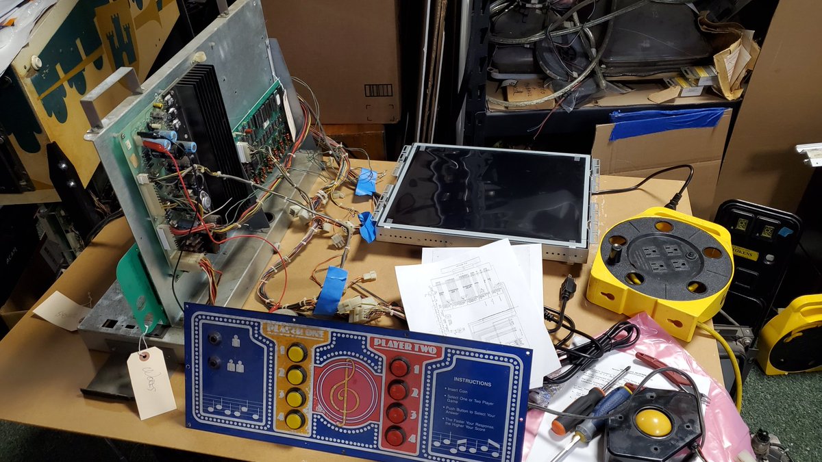 We made progress on 3 games tonight, thanks to the help from our volunteer, Andy! Stay tuned for when these games make their debut to the floor soon, for the first time! #fridaynightintheshop 

#nonprofit #arcade #museum #retrogaming #arcaderepair