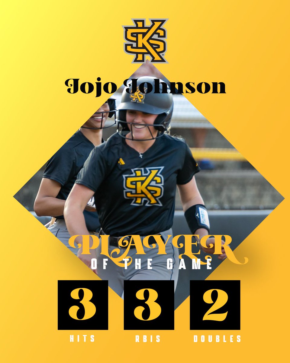 Jojo Johnson is a hitting machine 🤖

- Perfect at the plate, going 3-for-3
- Crushed doubles in back-to-back innings
- Drove in three clutch RBIs, knocking in half of the Owls’ total runs
- Crossed home plate twice to keep the momentum rolling
- Jojo’s patience at the plate