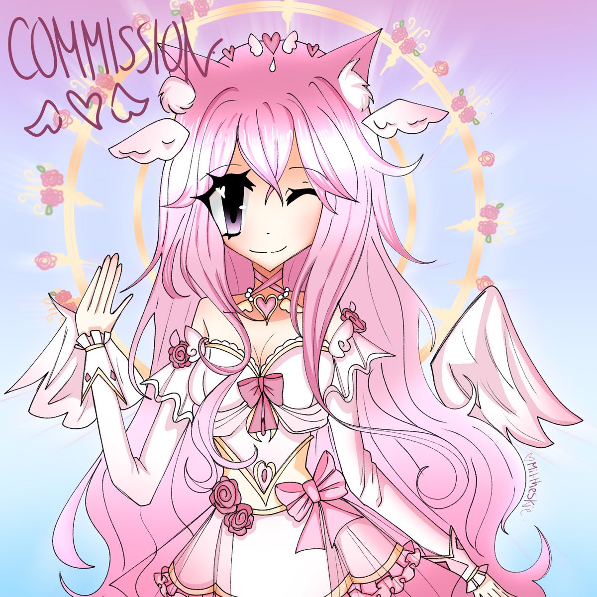 Comm for @.DollzAngel ! 💗🎀

I  loved  drawing  this!!