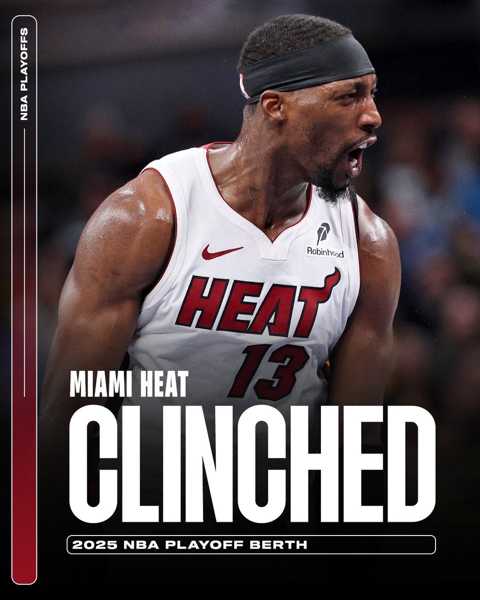 Miami has clinched a spot in the playoffs after eliminating Atlanta in the play-in ☄️