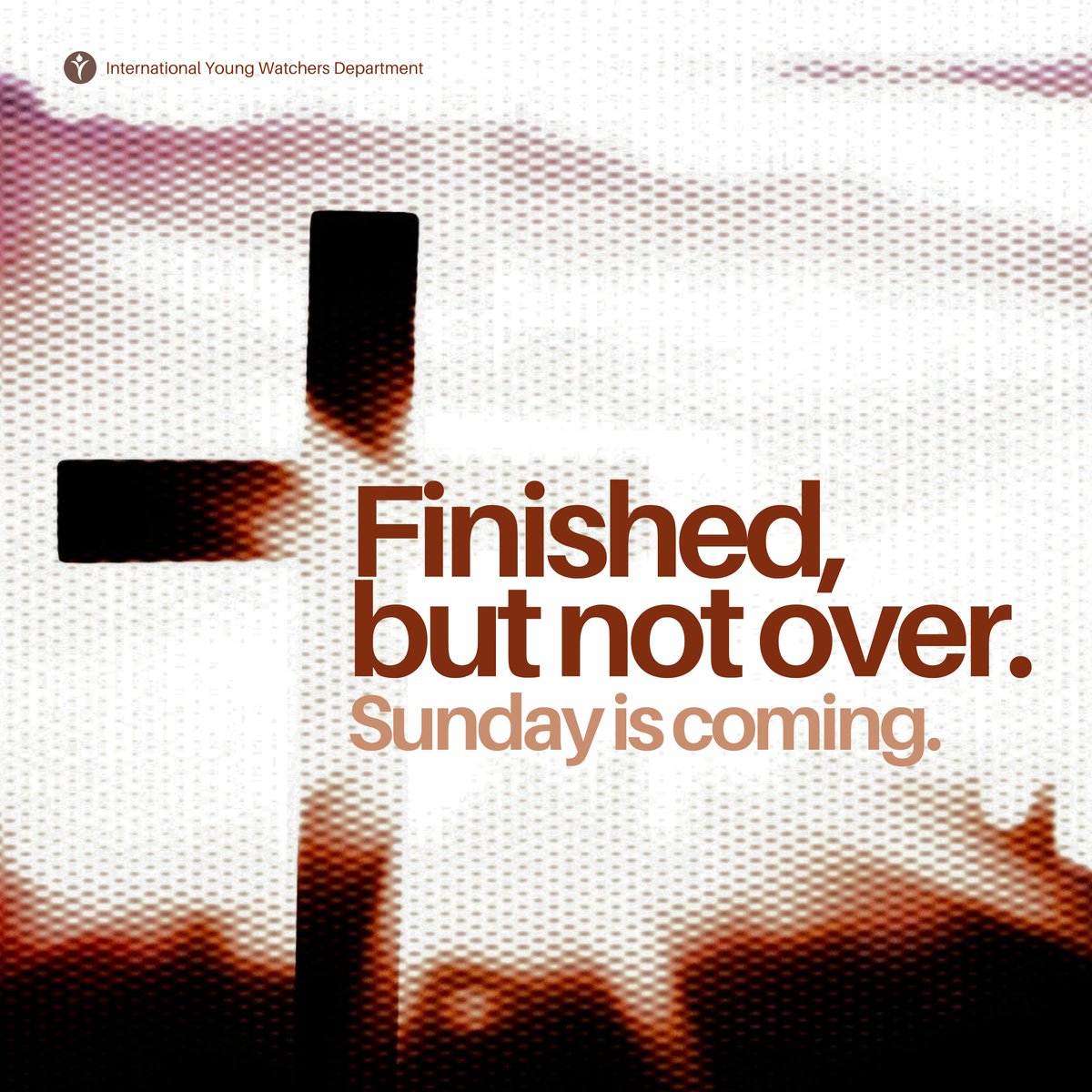 “𝗙𝗶𝗻𝗶𝘀𝗵𝗲𝗱, 𝗯𝘂𝘁 𝗻𝗼𝘁 𝗼𝘃𝗲𝗿.” The cross wasn’t the end — it was the turning point. What seemed like defeat was the setup for victory. Hang on. 𝗛𝗲’𝘀 𝗻𝗼𝘁 𝗱𝗼𝗻𝗲 𝘆𝗲𝘁. 🙌

#IYWD #PMCC4thWatch