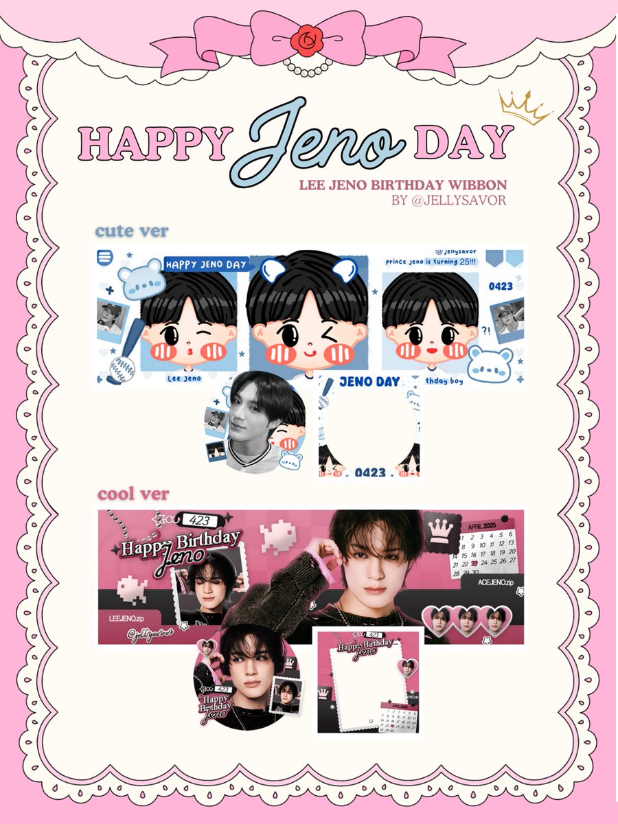 jellysavor's tweet photo. 🎂 JENO BIRTHDAY TWIBBON 🎂
— by @jellysavor

Let's celebrate and support Jeno's birthday together by using these twibbon. Feel free to use any of the versions ‹𝟹

Link below 👇

#HAPPYJENODAY
#JENO #제노 #NCT https://t.co/NiznddlfgD