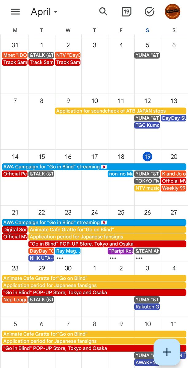 andTEAMluneGBL's tweet photo. 🌐 [SCHEDULE] 250419

&amp;TEAM's future Official Schedules and Events for April, May,and June (updated)👇

🔗https://t.co/bodtc3nZve

(*𝘗𝘭𝘦𝘢𝘴𝘦 𝘴𝘢𝘷𝘦 𝘵𝘩𝘦 𝘤𝘢𝘭𝘦𝘯𝘥𝘢𝘳. 𝘞𝘦 𝘵𝘳𝘺 𝘵𝘰 𝘶𝘱𝘥𝘢𝘵𝘦 𝘳𝘦𝘨𝘶𝘭𝘢𝘳𝘭𝘺.)
#앤팀 #エンテイーム #andTEAM 
@andTEAM_members https://t.co/W8EWIRw8ds