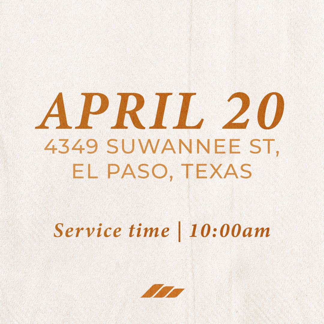 Jesus. Got. Back. Up.

The tomb is empty and the battle has been won - Jesus is alive!

Join us on Easter Sunday as we celebrate the risen Savior!