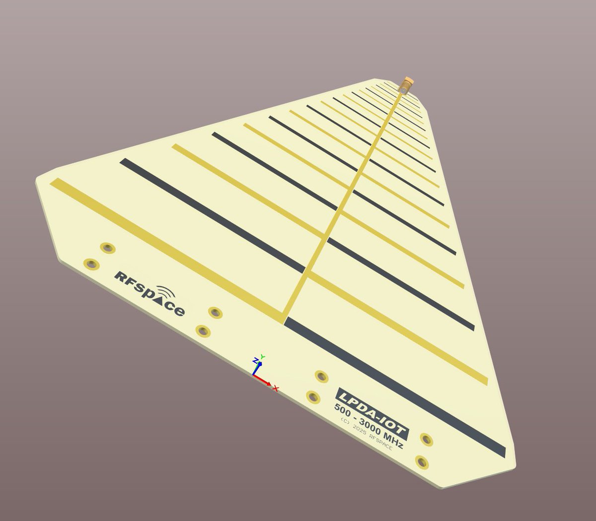 Yet another Log Periodic antenna for IoT applications.