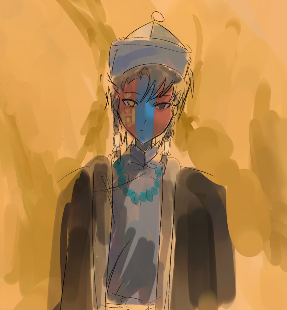 mulioyster's tweet photo. 远方的天空，飘来了沙尘暴 #Countryhumans https://t.co/MXYBqMAyBs