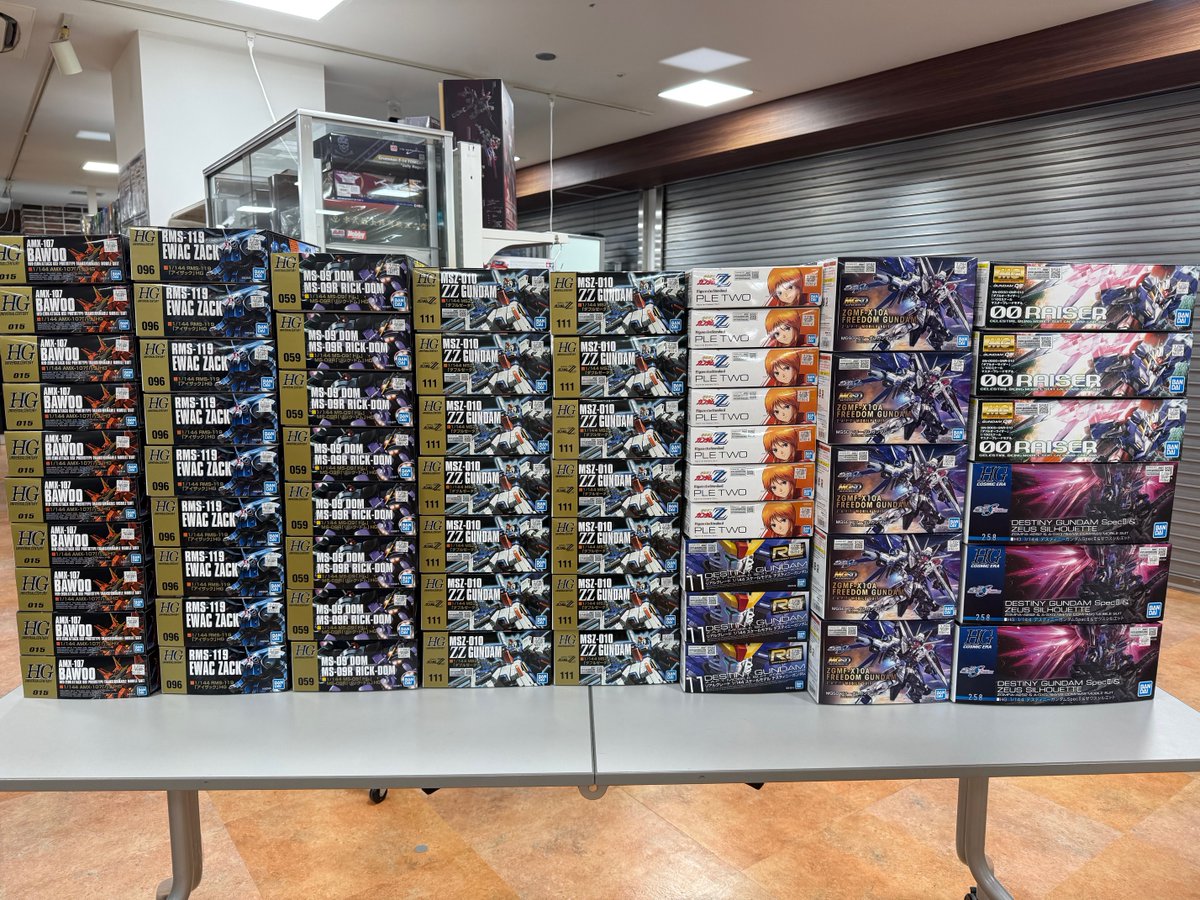 まとめ売り ポポラス専用 本日のガンプラ再入荷品抽選販売のお知らせ 抽選アイテムは写真の通り