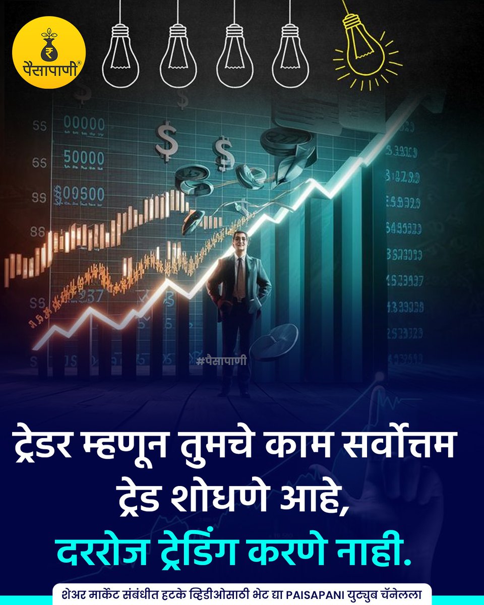 PaisaPani's tweet photo. तुमच्या ट्रेडर मित्रांना शेअर करा...
#Trader #Traders #trading #dailmotivation #motivational #Sharemarket #informative #finance #marathi #Paisapani #म #मराठी https://t.co/Hg7zXsj4Vm