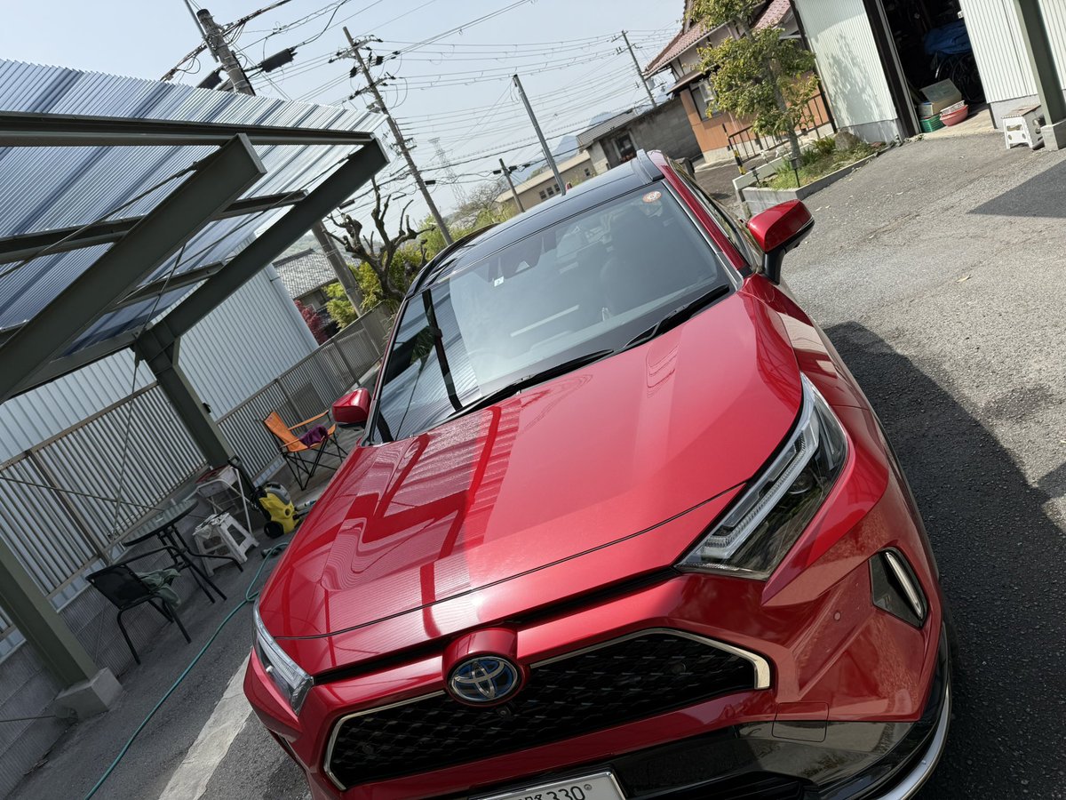 rav4phev_zz's tweet photo. 洗車〜😆
今週の黄砂をキレイに流し終えてスッキリ👍 https://t.co/JSe0KfFfAo