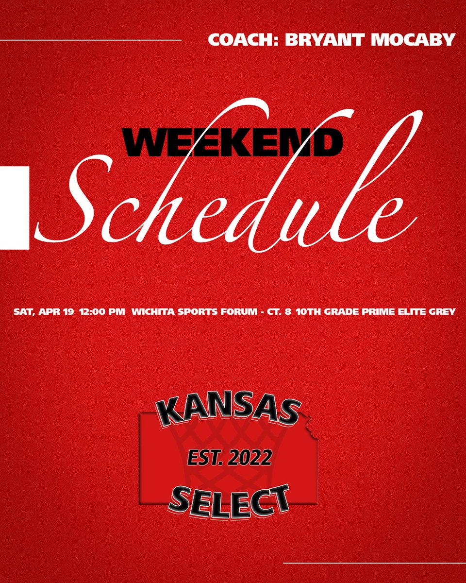 kansas_select's tweet photo. 2028 Red Roster and Weekend Schedule
#KSSelect https://t.co/23fJ73F9TR