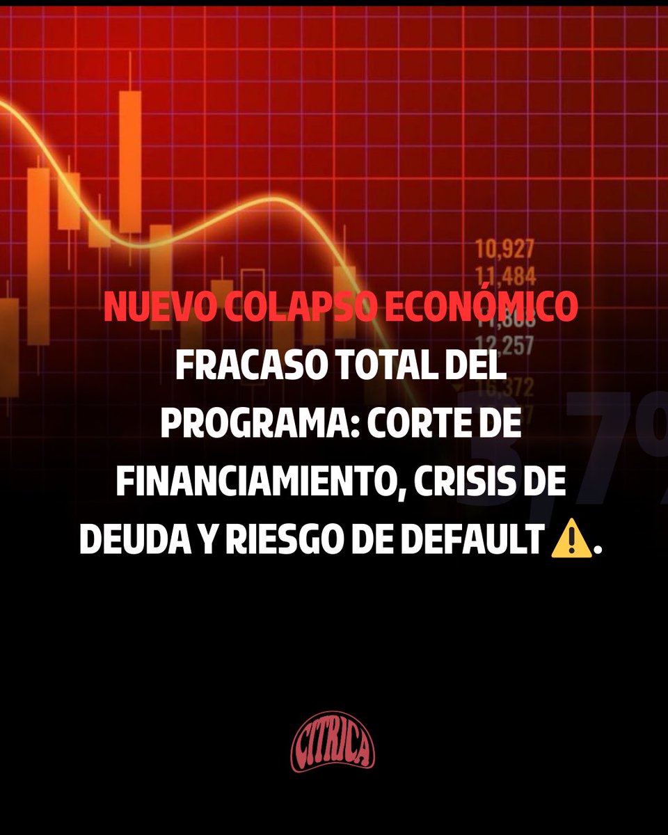 somoscitrica's tweet photo. Con el acuerdo con el FMI en marcha, los posibles escenarios no son alentadores: ajuste sin crecimiento, renegociaciones forzadas o riesgo de una nueva crisis económica ⚠️.
¿Estabilidad o más deuda? El futuro sigue siendo una incógnita.
#FMI #DeudaExterna #CrisisEconómica #crisis https://t.co/6vx8jzzDho