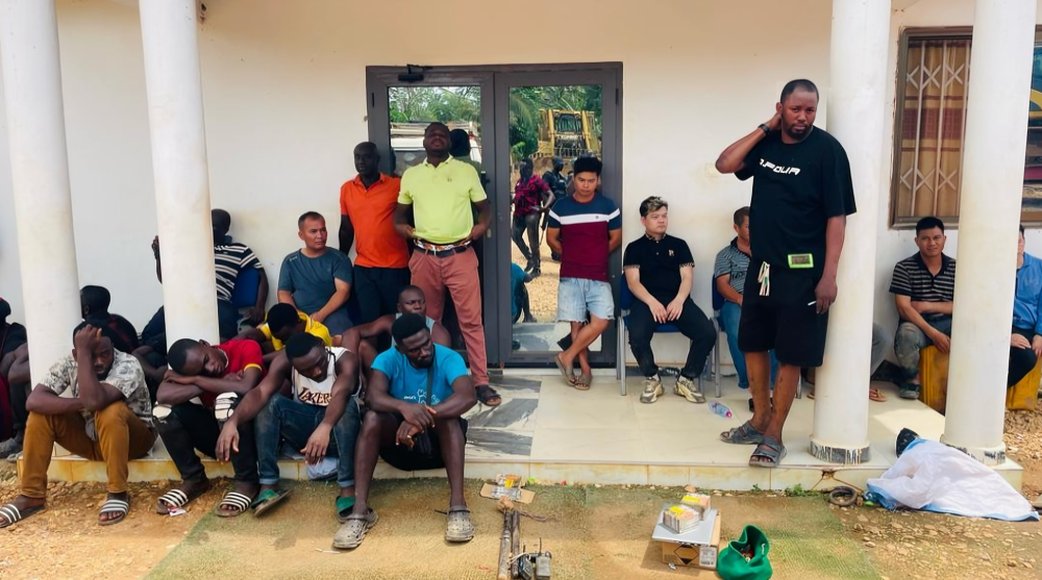 Galamsey: 26 illegal miners arrested, guns, other equipment seized near Samreboi bit.ly/3GicK32