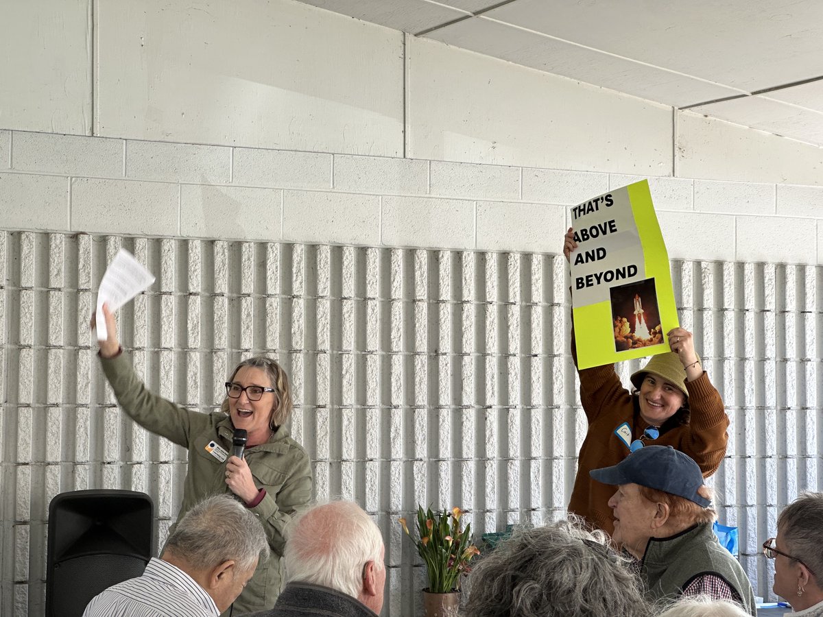 LearningLabID's tweet image. This photo says it all! Our 300+ volunteers go above and beyond in making our program such a special place. 💛 At our annual appreciation party, Mary Jane &amp;amp; Cait had the crowd laughing and shouting, with stories of heart, humor, and a passion for helping others. Thank you to all!