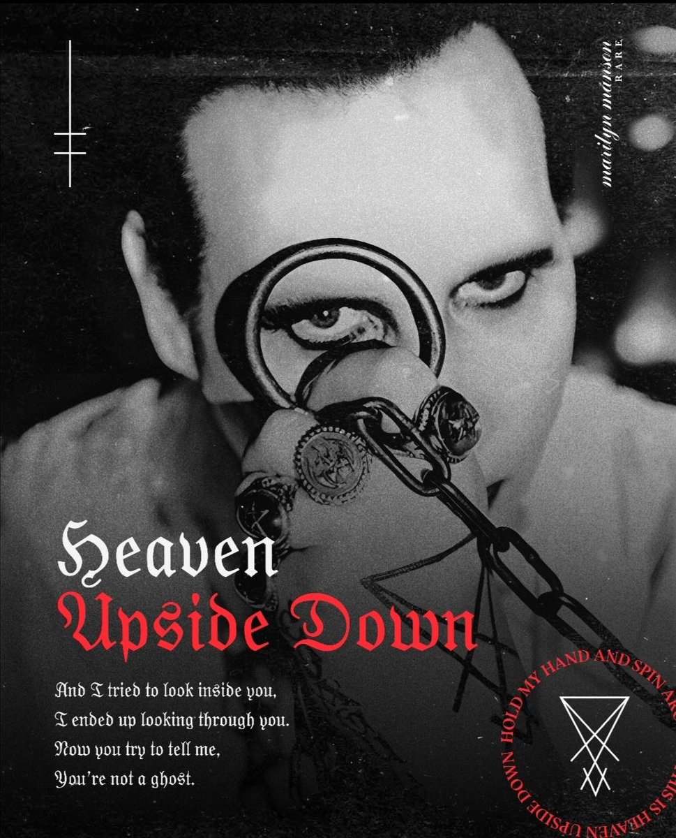 PosthumanDevil's tweet photo. HEAVEN UPSIDE DOWN POSTERS
Song 9:Heaven Upside Down
#mansontwt
#MarilynManson
#MansonFanatic
Follow The Page And Like The posts🖤 https://t.co/Jk9wejn9Ty