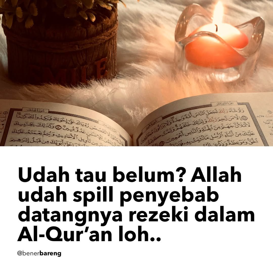 icannn___'s tweet photo. Allah udah spill penyebab datangnya rezeki dalam Al-Qur’an.

A Thread https://t.co/b0goNX75zn