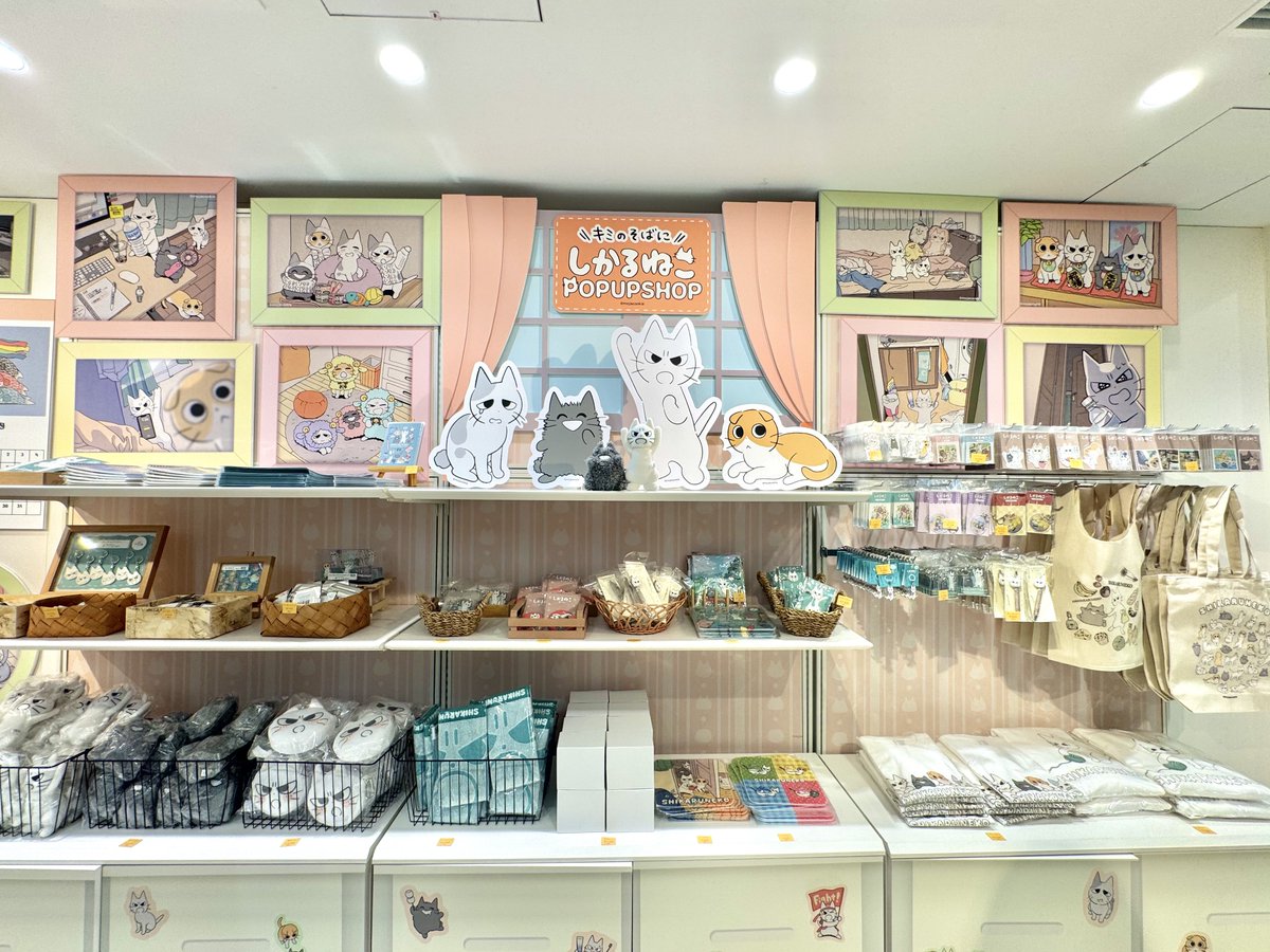 shikaruneko's tweet photo. POP UP SHOPが本日オープンしたよ🎉
ルミネエスト新宿にて、5/7(水)まで開催中！ https://t.co/JKWxmLsJTv