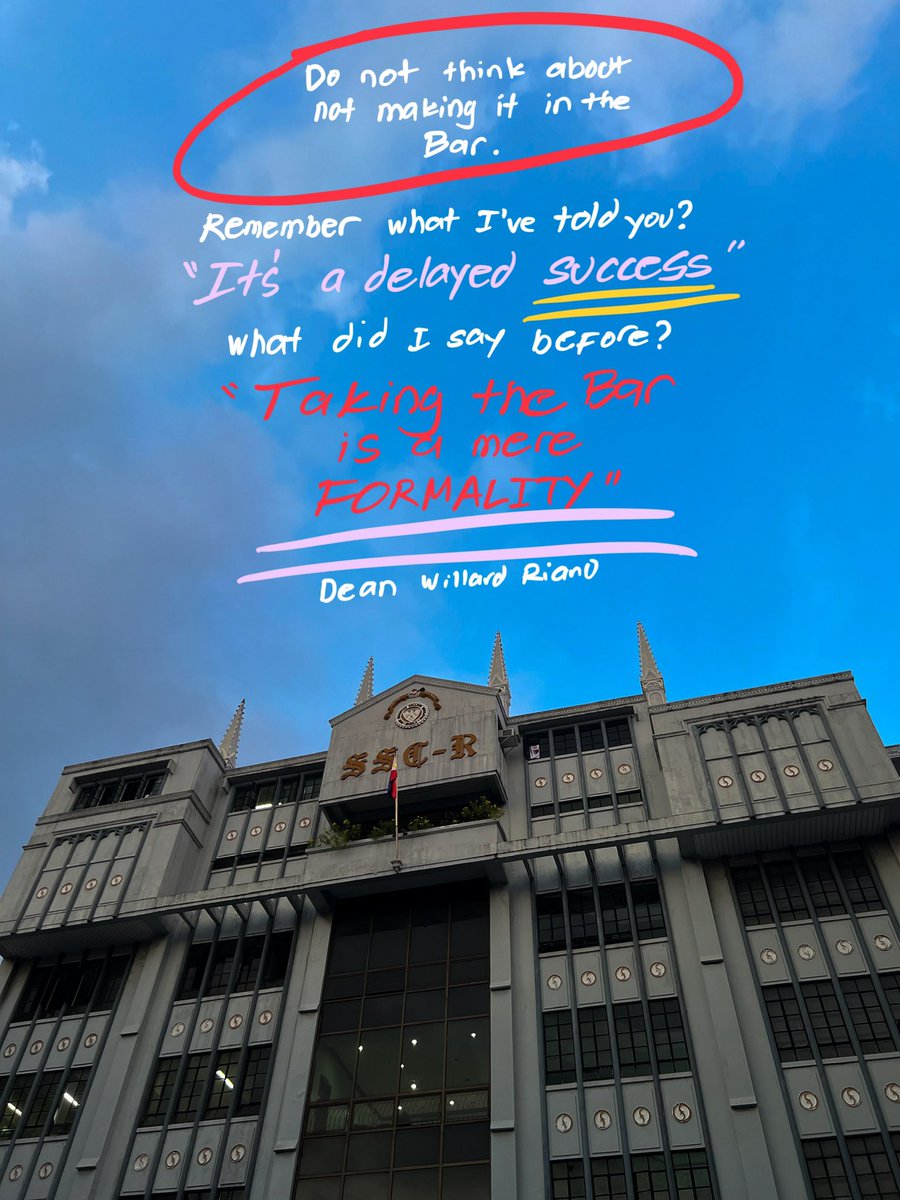 “We are of a different breed, and you have to be proud of it—whether you pass the Bar or not. Because you are degrees ahead of those who have not completed their law courses. Be proud of yourselves. You are law graduates. Do not think about not making it in the Bar.”