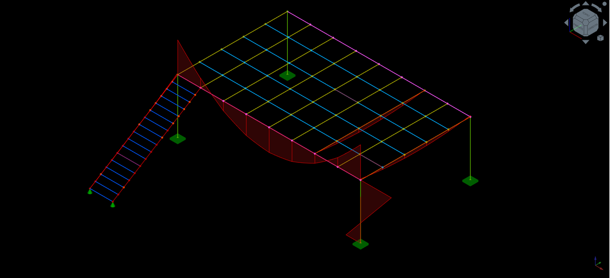 StructureTools's tweet image. Commercial project made with the StructureTools bench in @FreeCADNews , mezzanine with a free span of 10 m.
#structuralengineering #structuralmodeling #spaceframes #structuralanalysis #AEC #BIM #StructureAnalysis #FreeCAD #CivilEngineering #Structural #engine #StructureTools