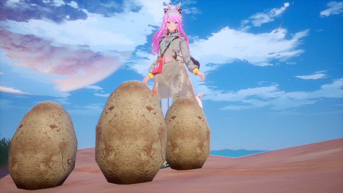 SgtCat's tweet photo. When I was new to #TowerofFantasy I got the Gather Poultry Eggs as part of my bounty missions almost every day, to the point where I ended up picking up eggs before I check the bounty missions. I love the details of the egg shells. #幻塔 #幻塔SS #ToF #ToFography #ToFEchoesInSpace https://t.co/vO82AOGgRc