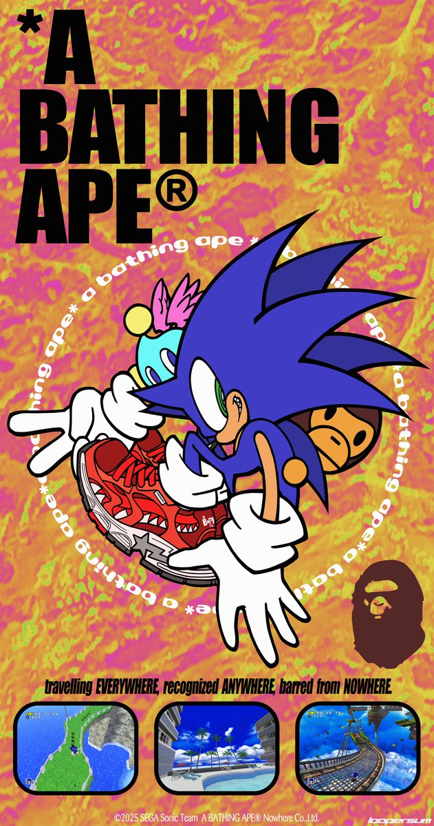 BAPE Shark Sta Korea (feat. Sonic) ⭐️🦈⭐️