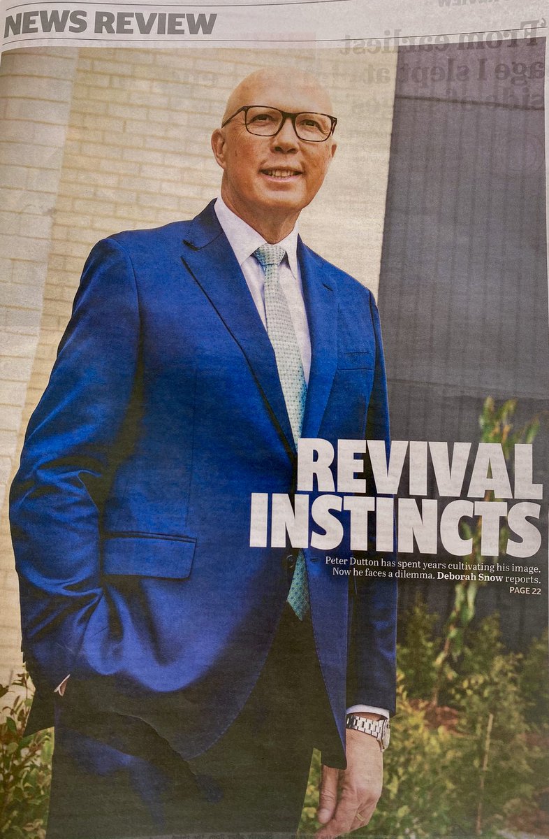 Lee_AnneWalker's tweet image. This long soft-lens SMH puff piece #Dutton fails to mention his Trumpian views - politicising immigrants, anti-‘woke’, anti-progressive stances on gender and education - let alone the fact he killed The Voice after initially pledging bipartisanship. 
 #Auspol
#Ausvotes
#Insiders