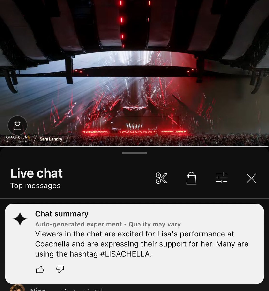 nari19831's tweet photo. แกดู chat summary ใต้ live streaming ของเวที Sahara สิ 

เริ่ดดดดด เชิ่ดดดดดดด

ROCKSTAR LISA COACHELLA
#LISACHELLA
#Coachella2025 https://t.co/asnQiFVEZ3