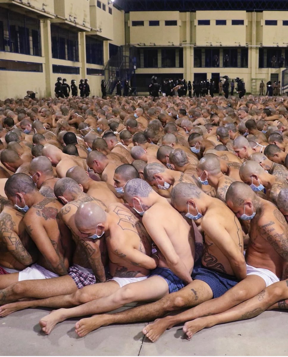 We not going to waste time with which is worst. 
CECOT prison in El Salvador &amp; U.S. prisons share one brutal truth: they aren't about justice they're about control. Both systems target marginalized communities under the guise of 'law and order' feeding the machinery of oppression