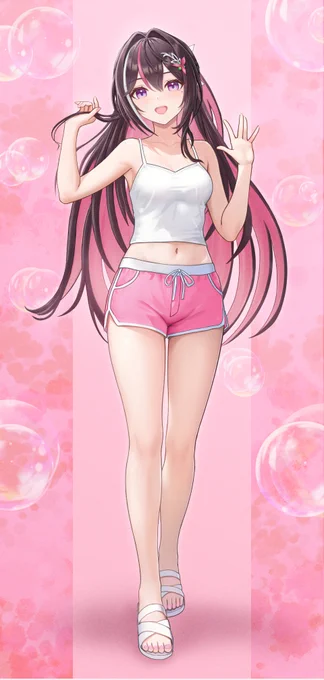 ショーパン キャミ あずきち。#AZKiART 