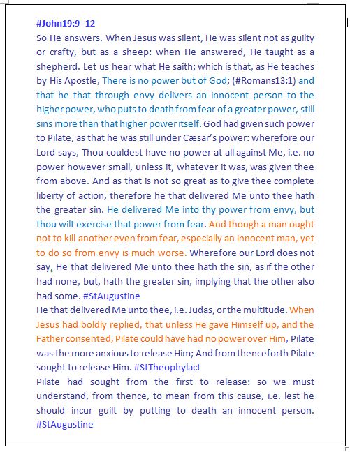 Michael65413248's tweet photo. (2/4) #John19:9-12 https://t.co/LgqkRPvBsZ
Commentaries by #StAugustine & #StTheophylact
And though a man ought Not to kill another even from Fear, especially an Innocent man, yet to do so from Envy is much worse. #StAugustine
Avoid the Envious! #Proverbs14:30 https://t.co/iJPCbDsQHL