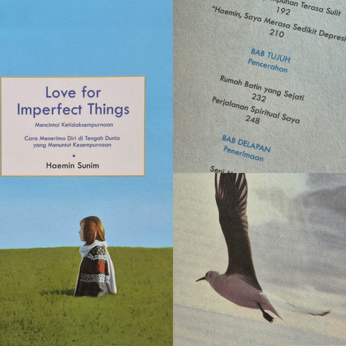 beiiyi's tweet photo. ⭐️ wts preloved books ⭐️

— tidurlah dengan tenang malam ini saja
— the secret art of being a grown up
— love for imperfect things (terjemahan)

🏷 120k for take all only (special price 💥) 

price include 🍊 adm
📍yogyakarta https://t.co/upLsyKN5MY
