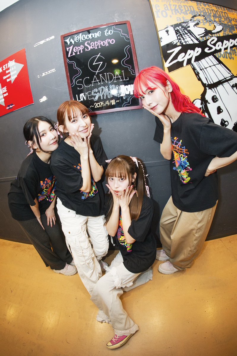 scandal_tomomi's tweet photo. 札幌の皆さま、1ヶ月遅れの公演になってごめんなさい🥲
もう一度集まってくれてありがとう！
とっても楽しい夜でした！❤️‍🔥

全席指定席のZepp Sapporoはすごく新鮮で、赤ちゃんからご高齢の方までみんなの顔がよく見えて、とにかく幸せな空間だった！
また来るね🫶

次は遂に！ファイナル！仙台！ https://t.co/mdRxtgSO5E