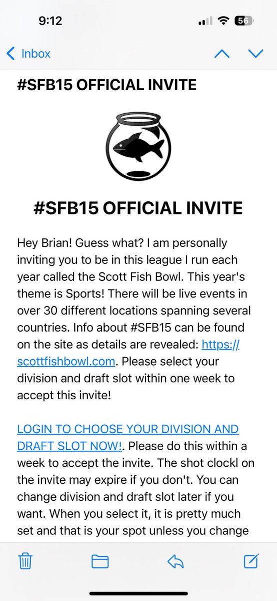 5FryeMoments's tweet image. Thank You @ScottFish24 - each year I’m left with a feeling of immense gratitude when I see this email. As a MN Basketball Coach I thought we’d go with #5 UConn Huskies division in honor of former MN hooper @paigebueckers1 - appreciate everything Scott! #SFB15
