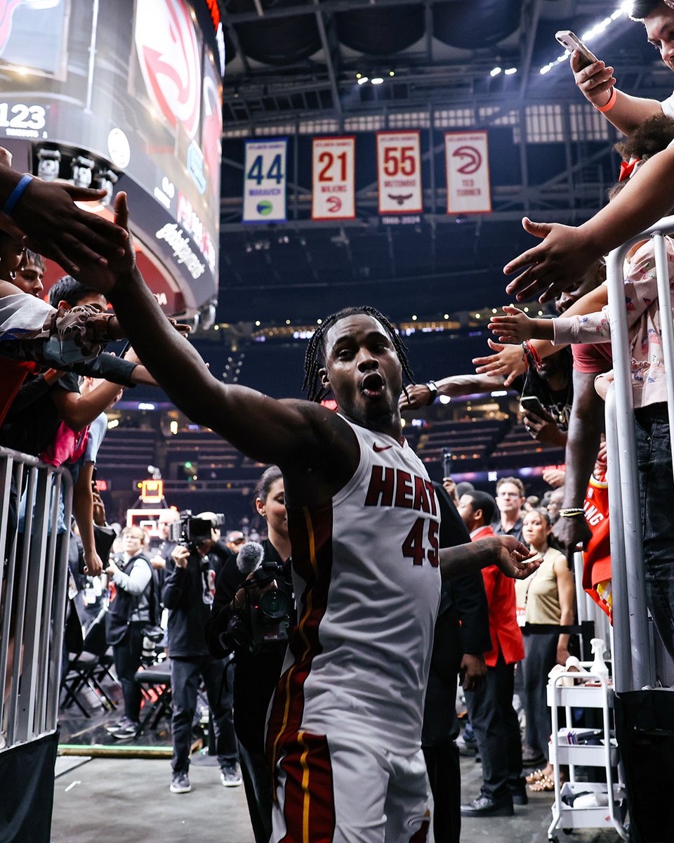 MiamiHEAT's tweet photo. First 10-seed to make it to the playoffs 🔥

Don't ya just love us, #HEATNation? 😅 https://t.co/e9ykjEka5c