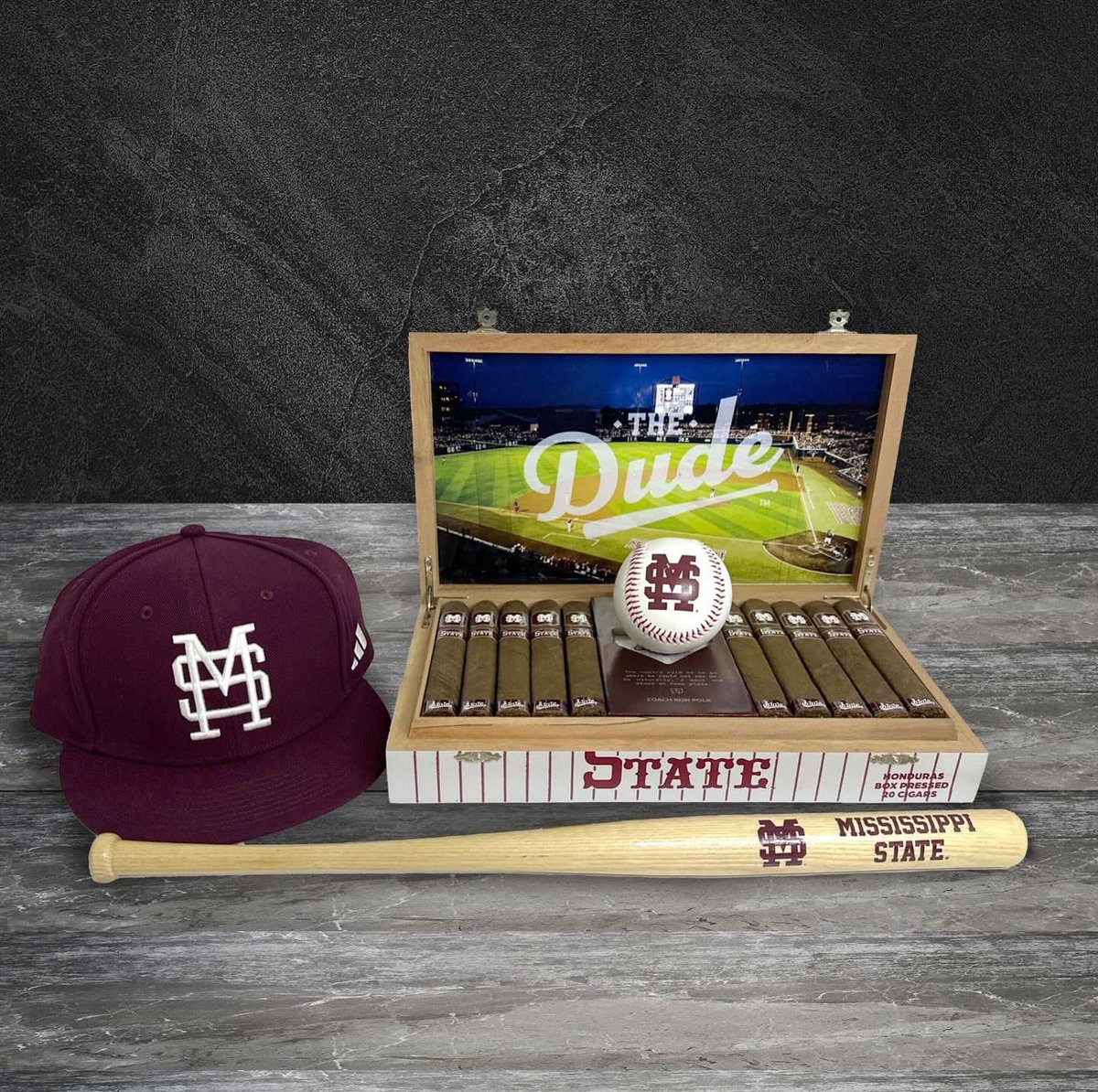 We’re thrilled to announce the release of the MISSISSIPPI STATE Baseball Edition Box—a tribute to the legendary Coach Ron Polk. This limited edition box includes a custom ball holster featuring a digital signature from the legend himself.

Join us along with coach Ron Polk as