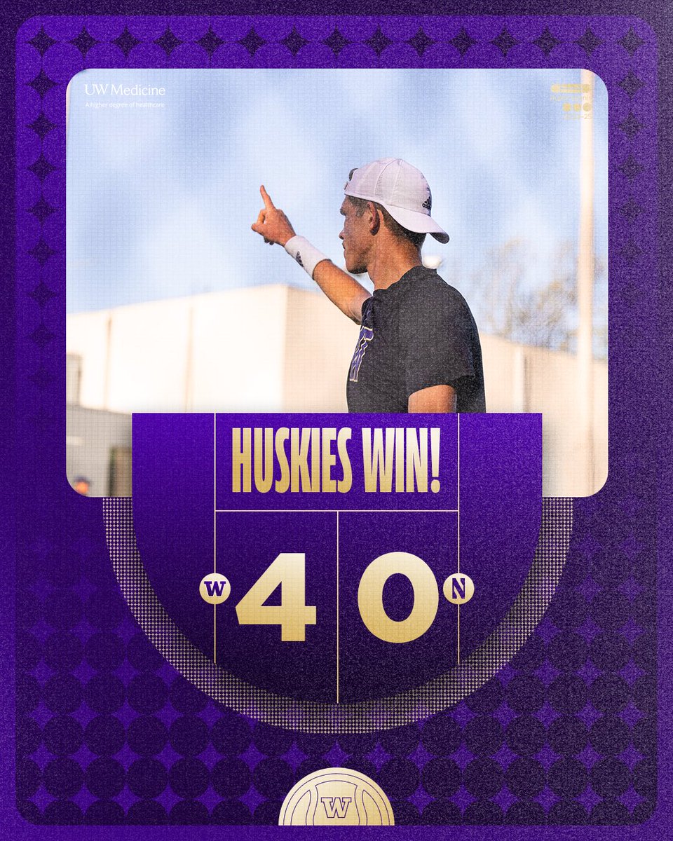4-0 𝙨𝙬𝙚𝙚𝙥 over Northwestern today🧹

#GoHuskies